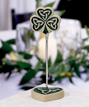 Trevo / trindade Love Knot titulares Placecard