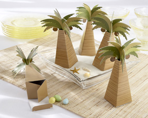 28055 PalmFavorBox M Palm Tree Favor Box