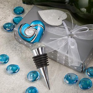 2102_med Murano Heart Design Wine Bottle Stoppers