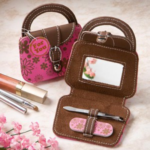 5931_med Adorable Mini Pink Handbag Design Beauty Kits
