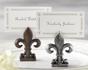 25063 Fleurdelis_PlCard_M "Fleur-de-Lis" Place Card/Photo Holder
