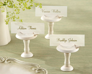 25066IV_BirdBath_PlaceCard_m "Sweetwater Park" Bird Bath Place Card Holder