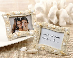 1_25029NA-M 'Seaside' Sand and Shell Placecard Holder