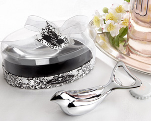 1_11035 Dove_M (2) The "Love Dove" Chrome Bottle Opener in Elegant, Oval Showcase Giftbox