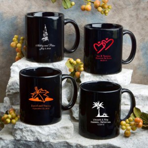 3203S_med Black Ceramic Coffee Mug