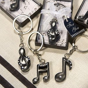 6460_med Musical Note Key Chain Favors