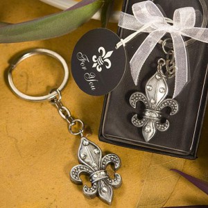 6481_med Fleur De Lis Design Key Chain Favors