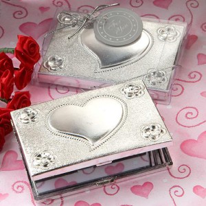 5920_med Elegant Reflections Collection Heart Design Mirror Compact Favors