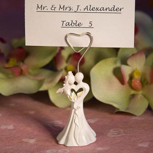 8308_med Enchanting Bride And Groom Design Favor Saver Place Card Holder