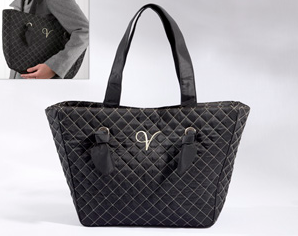 Screen shot 2011-11-25 at 1.19.21 PM "Knotted Couture" Monogrammed Quilted Tote Bag