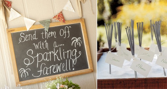 A Jessica and Justin Inspired Wedding Wedding Sparklers