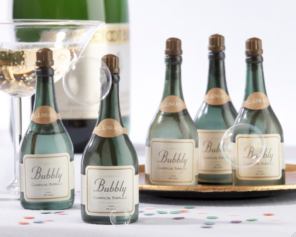 Wedding Favor Ideas That Show Your Fun-Loving Spirit "Bubbly" Champagne Bubbles