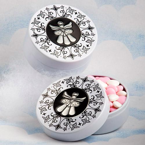 5 Beautiful Winter Wedding Favors Guests Will Love Angel Design Mint Tins