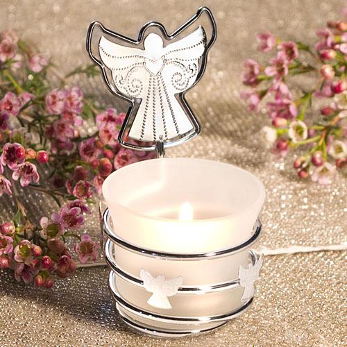 A Heavenly Reception: Angel-Themed Wedding Favors Guardian Angel Photo/Place Card Holder Candles