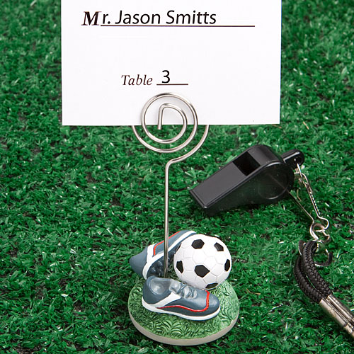 Soccer Themed Place Card Holders