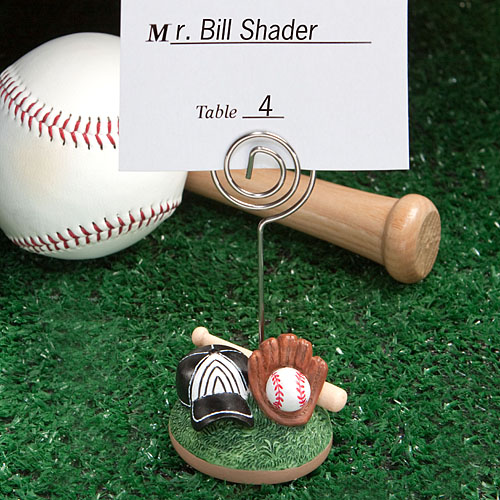 Baseball Themed Place Card Holders