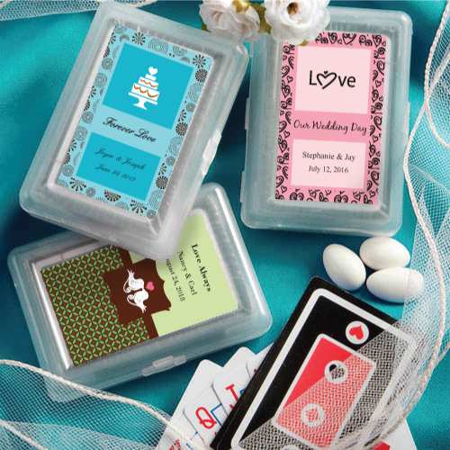 Personalized Expressions Playing Card Favors