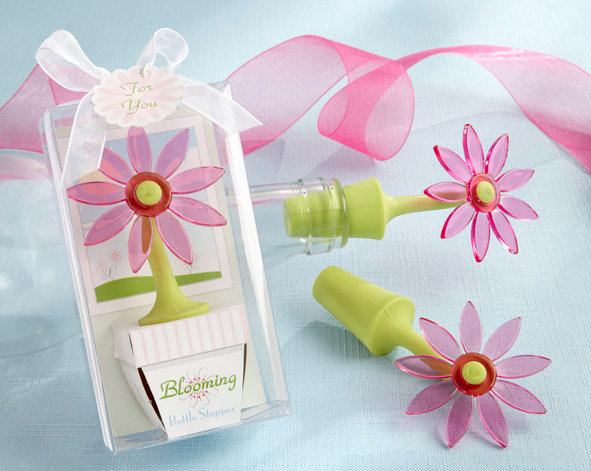 "Blooming" Flower Bottle Stopper in Whimsical Window Gift Box