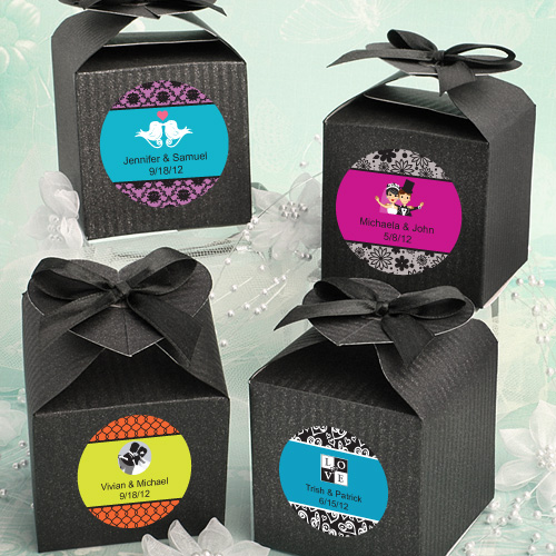 Fantastic Wedding Favors Under $1.00 Design Your Own Decorative Boxes - Black
