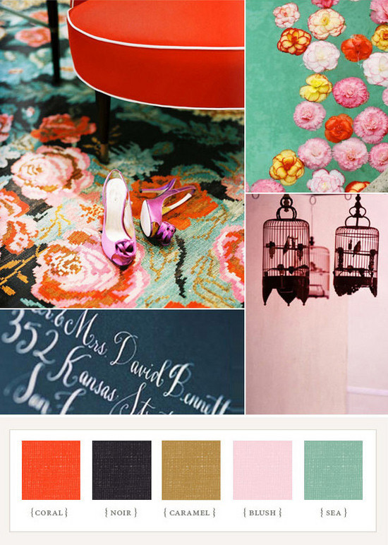 Getting Married in 2013: 5 Wedding Traditions You Can and Should Skip Wedding Colors - Coral, Blush, Black, Caramel, Sea