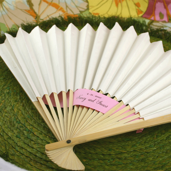 Elegant White Paper Fans