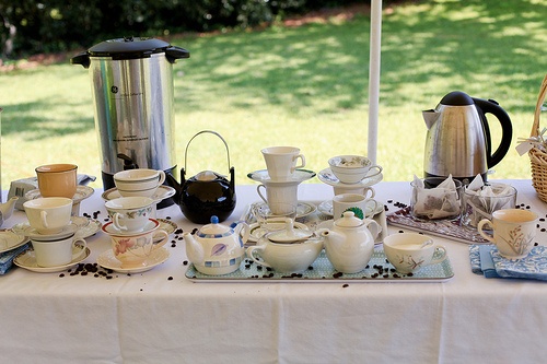 A Fun Tea Party Inspired Wedding Tea and Coffee Bar