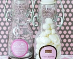 Sweet Sixteen (or 15) Personalized Mini Glass Bottles  wedding favors