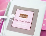 Sweet Sixteen (or 15) Personalized Hot Cappuccino + Optional Heart Whisk wedding favors