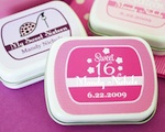 Sweet 15/16 Personalized Mint Tins wedding favors