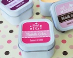 Sweet Sixteen (or 15) Square Candle Tins wedding favors