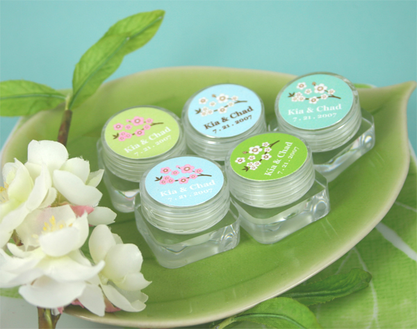 Cherry Blossom Lip Balm wedding favors