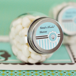 Personalized Candy Jars - Beach Party wedding favors