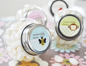 Baby Animals Personalized Candy Jars wedding favors