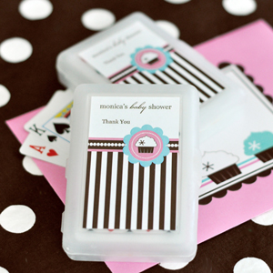Personalized Playing Cards - Cupcake Party wedding favors