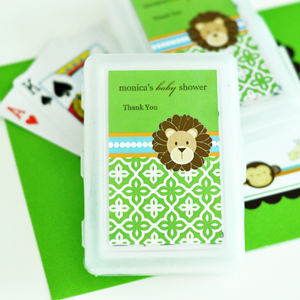Personalized Playing Cards - Jungle Safari wedding favors