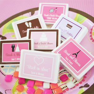 "Stuck on Love" Gum Boxes wedding favors