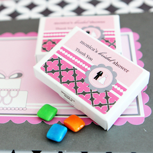 Personalized Gum Boxes - Wedding Shower wedding favors