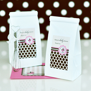 Personalized Muffin Mix - Pink Baby wedding favors