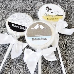 Elite Design Personalized Lollipop Favors wedding favors