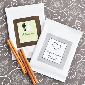 "Apple of My Eye" Personalized Hot Apple Cider wedding favors