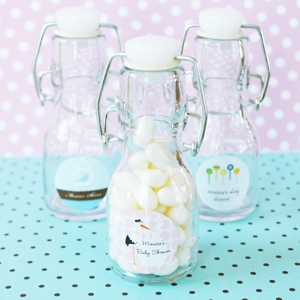 Elite Design Baby Shower Mini Glass Bottles wedding favors