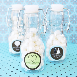 Theme Personalized Mini Glass Bottles wedding favors