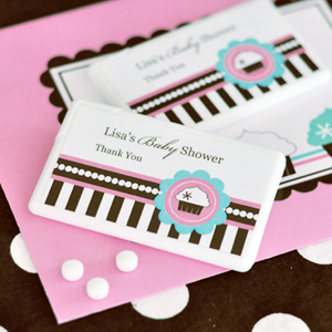 Personalized Mini Mint Favors - Cupcake Party wedding favors