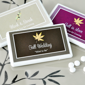 Personalized Fall Mini Mint Favors wedding favors