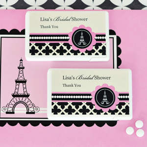 Personalized Mini Mint Favors - Paris Party wedding favors
