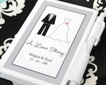 "A Love Story" Personalized Theme Notebook Favors wedding favors