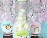 Baby Animal Personalized Mini Glass Bottles  wedding favors