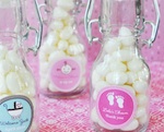 Baby Shower Personalized Mini Glass Bottles  wedding favors
