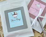 "Babies are Sweet" Personalized Cappuccino Mix + Optional Heart Whisk wedding favors