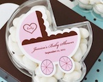 Baby Carriage Acrylic Boxes wedding favors